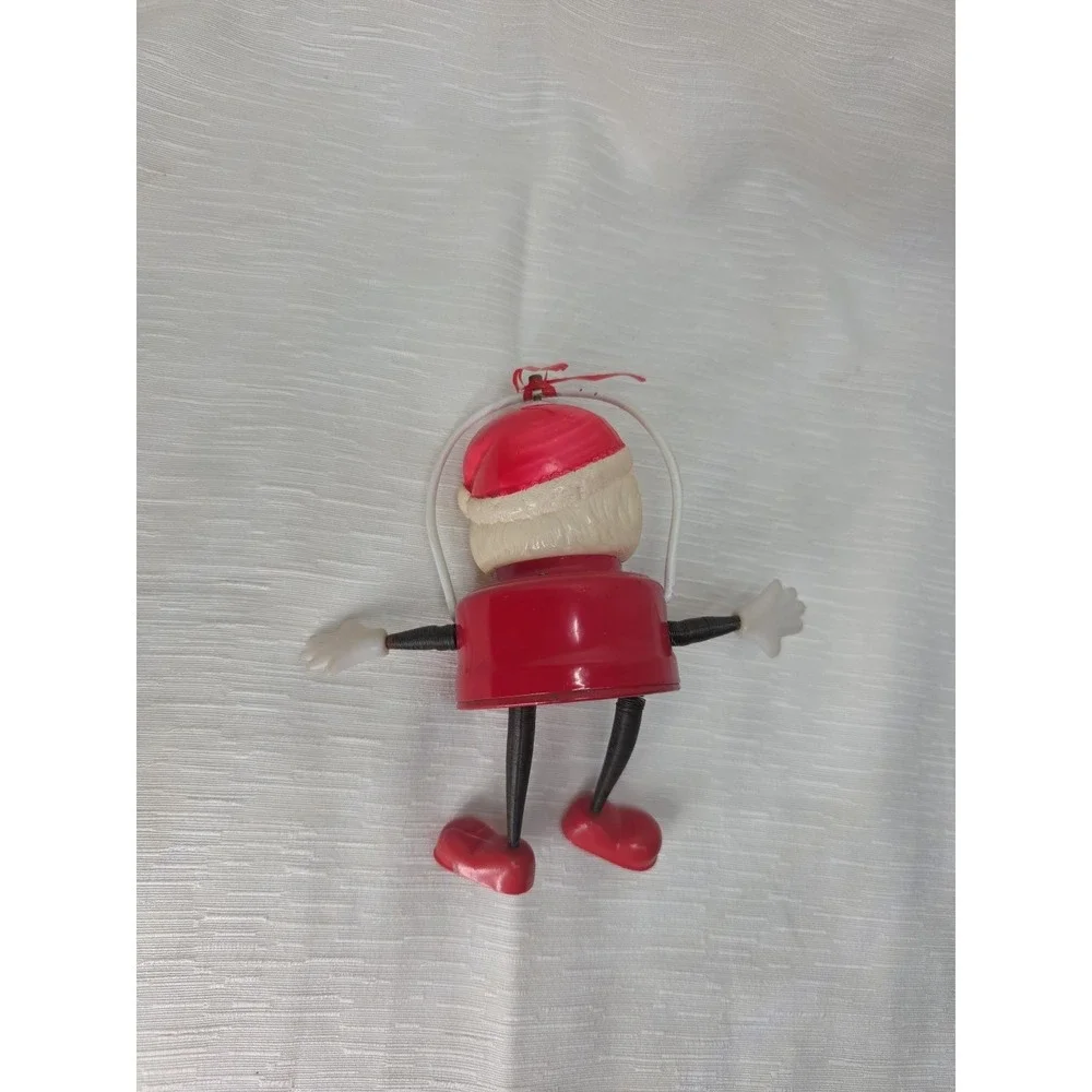 Vtg Dancing Santa Christmas Lantern Battery Operated Toy Lamp Japan *Not Working
